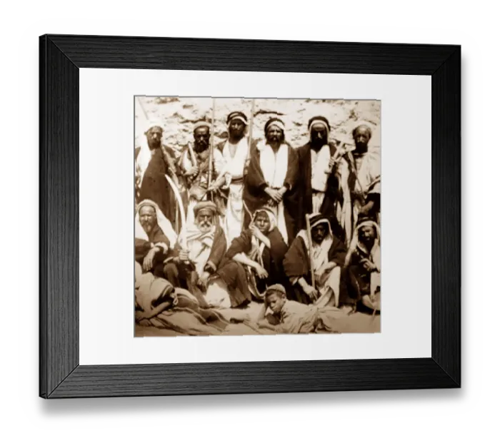 Framed Print : Arab Chiefs, Jericho, Palestine Framed Print : Arab Chiefs, Jericho, Palestine