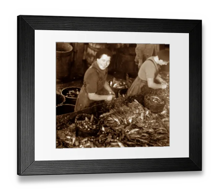Framed Print : Scottish fisher girls (herring gutters and packers) Framed Print : Scottish fisher girls (herring gutters and packers)