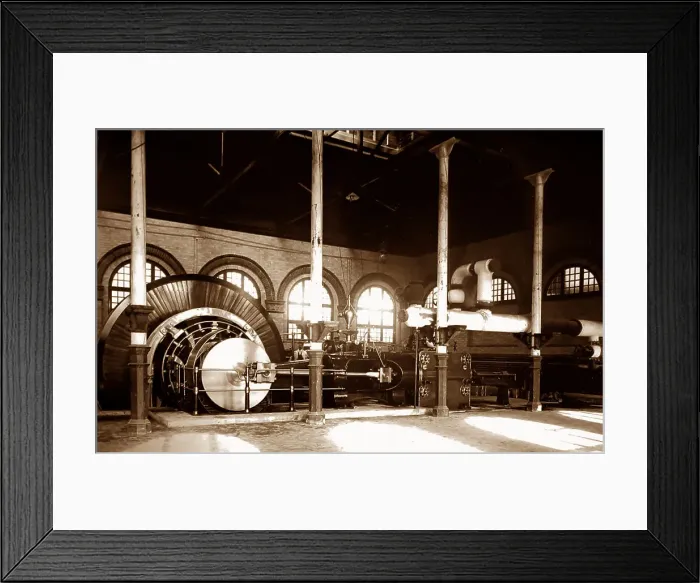 Framed Print : Steam engine, Port Sunlight, Wirral Framed Print : Steam engine, Port Sunlight, Wirral