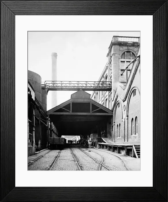 Framed Print : Railway despatch yard, Port Sunlight, early 1900s Framed Print : Railway despatch yard, Port Sunlight, early 1900s
