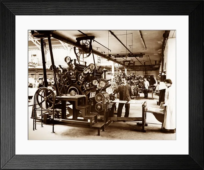 Framed Print : Multi-colour rotary printing machines, Port Sunlight, Wirral Framed Print : Multi-colour rotary printing machines, Port Sunlight, Wirral
