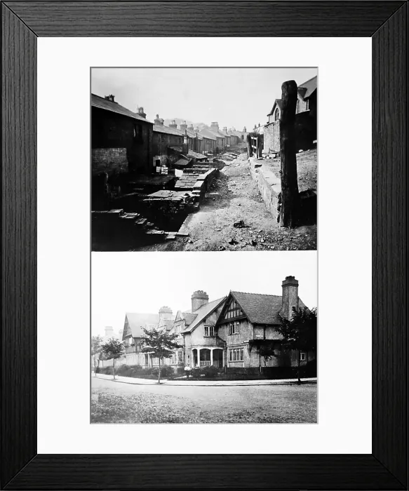 Framed Print : Primrose Hill old and new, Port Sunlight Village Framed Print : Primrose Hill old and new, Port Sunlight Village