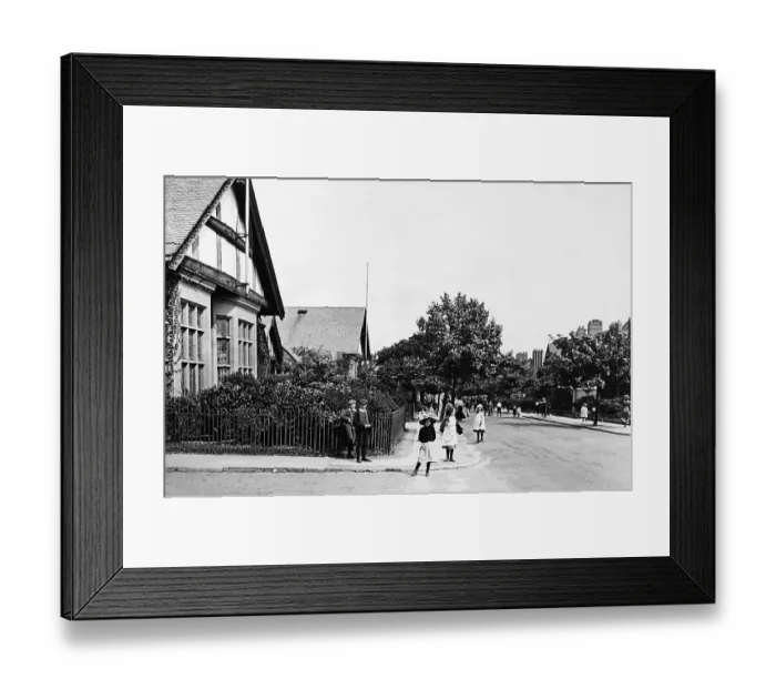 Framed Print : Bolton Road, Port Sunlight Village, early 1900s