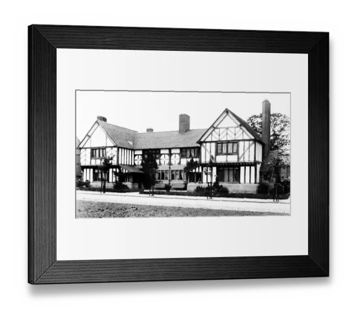 Framed Print : Wood Street, Port Sunlight Village, early 1900s Framed Print : Wood Street, Port Sunlight Village, early 1900s