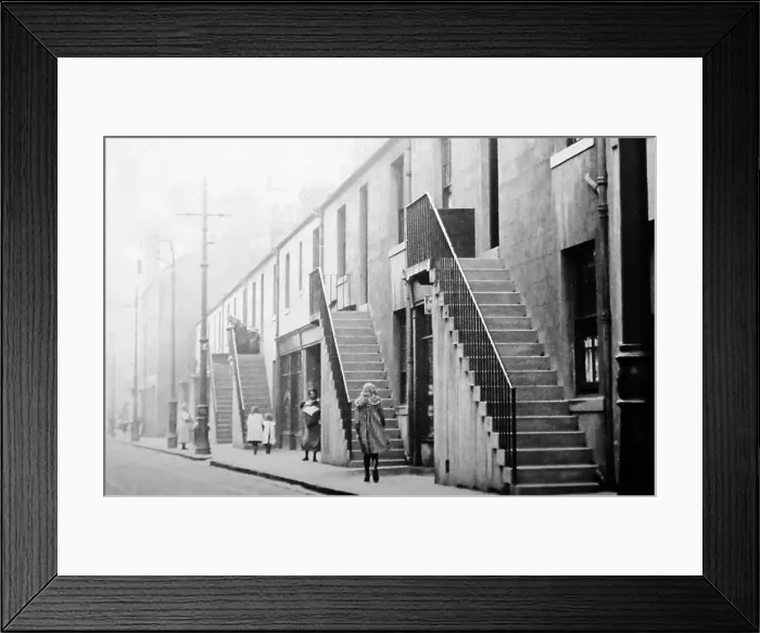 Framed Print : Main Street, Newhaven, Edinburgh, Victorian period Framed Print : Main Street, Newhaven, Edinburgh, Victorian period