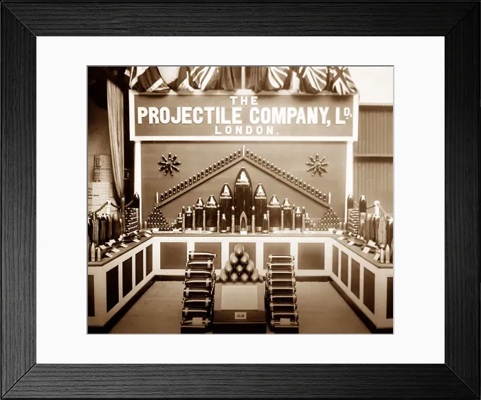 Framed Print : Royal Naval Exhibition in 1891, London, The Projectile Framed Print : Royal Naval Exhibition in 1891, London, The Projectile