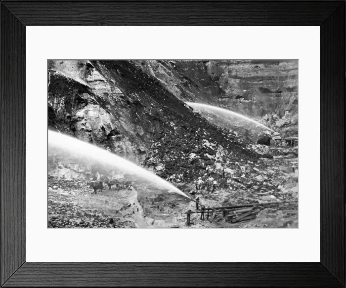 Framed Print : Brother's Home Tin Mine, Derby, Tasmania, Victorian period Framed Print : Brother's Home Tin Mine, Derby, Tasmania, Victorian period