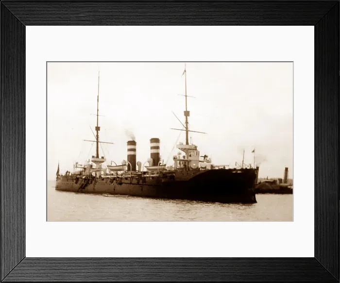 Framed Print : A Japanese Man of War warship in the Spithead Review of 1902 Framed Print : A Japanese Man of War warship in the Spithead Review of 1902