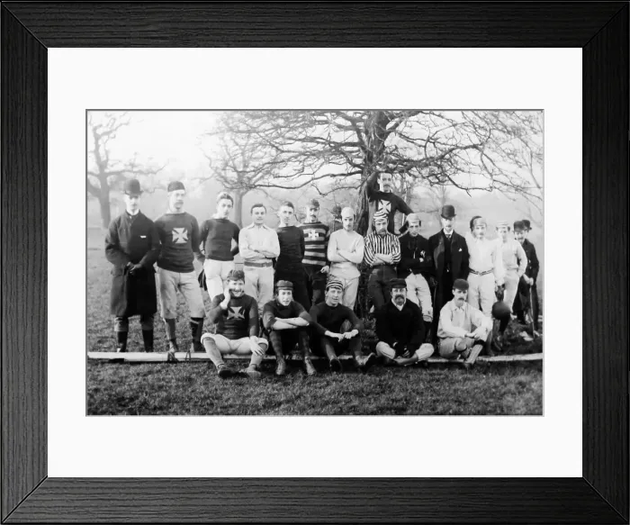Framed Print : Football Club, St. Matthews, Denmark Hill, London in 1888 Framed Print : Football Club, St. Matthews, Denmark Hill, London in 1888