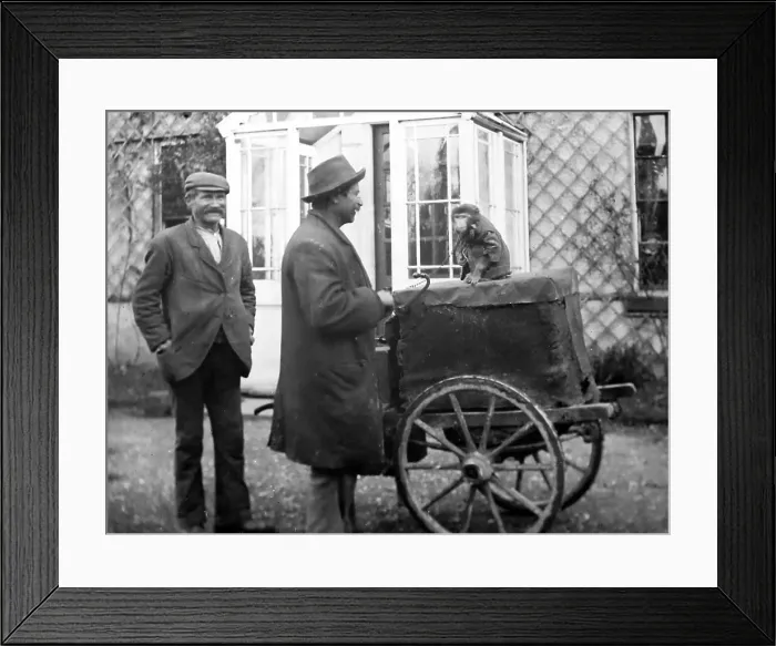 Framed Print : Barrel organ and monkey Framed Print : Barrel organ and monkey