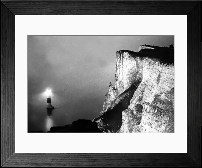 Framed Print : Beachy Head Lighthouse, Victorian period Framed Print : Beachy Head Lighthouse, Victorian period