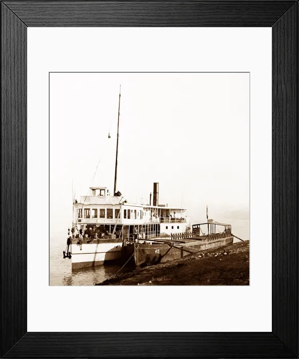 Framed Print : Rameses steamer, River Nile, Egypt, Victorian period Framed Print : Rameses steamer, River Nile, Egypt, Victorian period