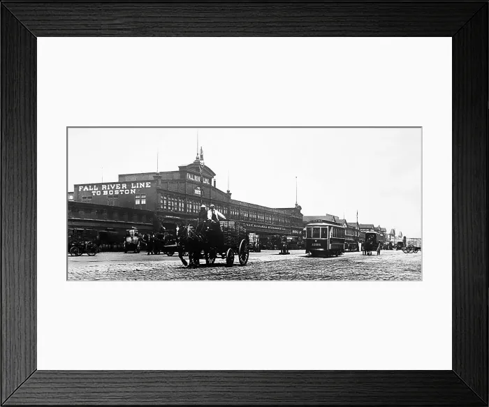 Framed Print : Pier 14, New York Docks, early 1900s Framed Print : Pier 14, New York Docks, early 1900s