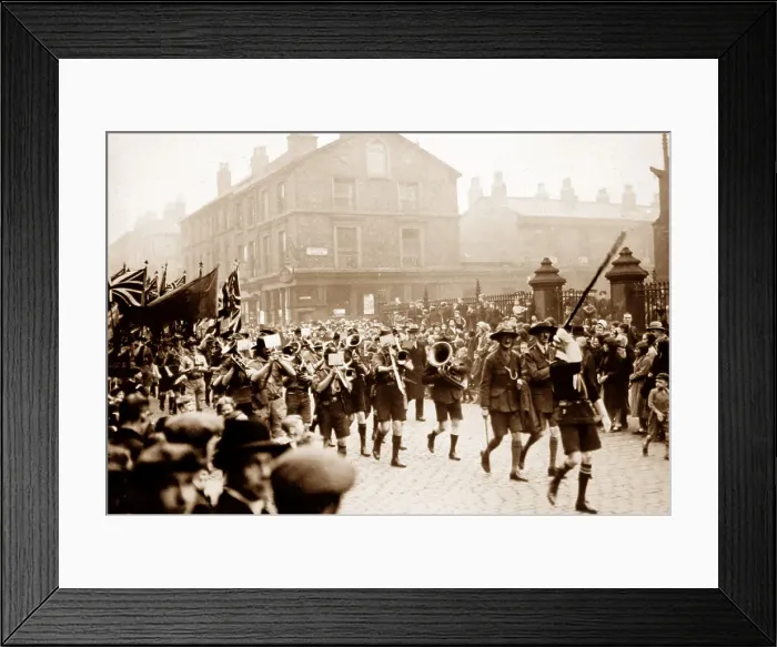 Framed Print : Boy Scouts on parade in Liverpool Framed Print : Boy Scouts on parade in Liverpool