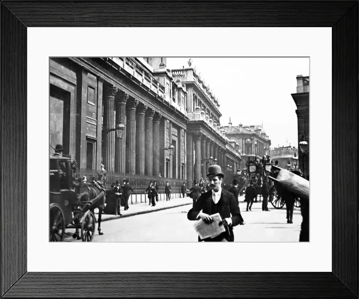 Framed Print : Bank of England, London, Victorian period Framed Print : Bank of England, London, Victorian period
