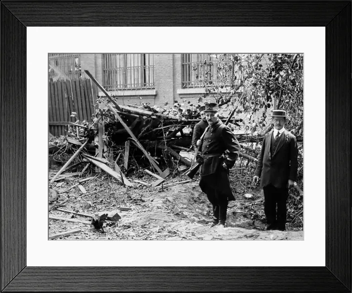 Framed Print : Bomb damage, Antwerp, Belgium in WW1 Framed Print : Bomb damage, Antwerp, Belgium in WW1