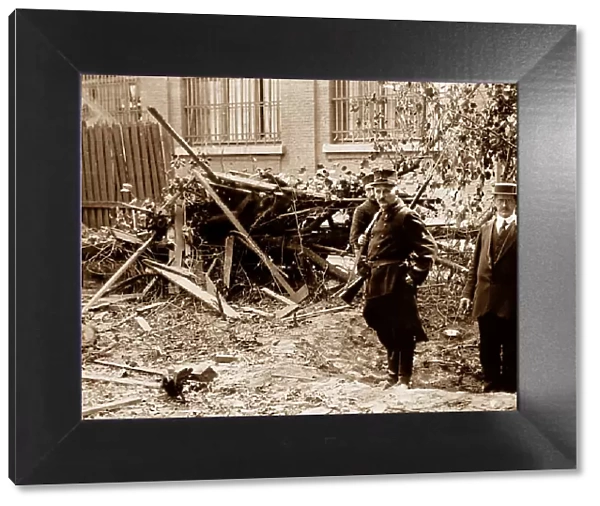 Bomb damage, Antwerp, Belgium, First World War