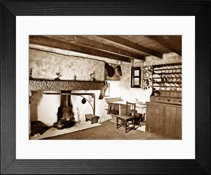 Framed Print : Kitchen of a Highland cottage, Scotland Framed Print : Kitchen of a Highland cottage, Scotland