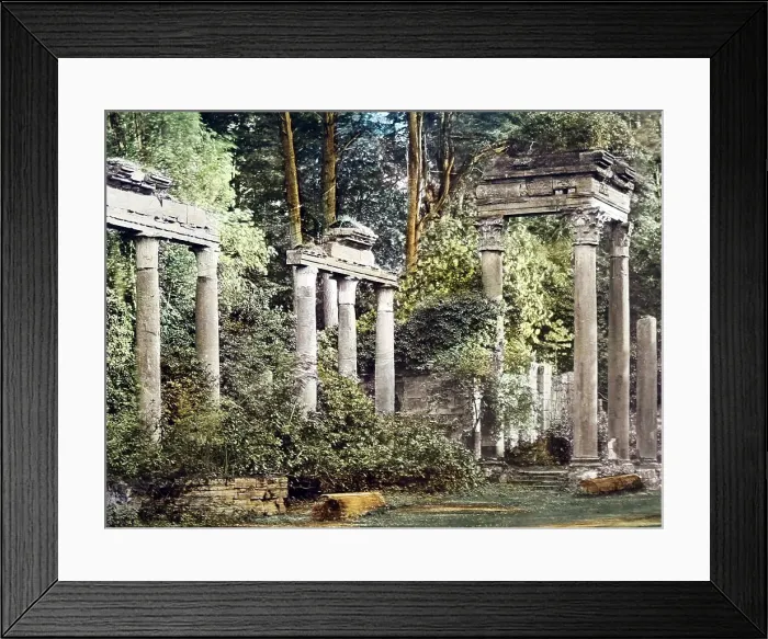 Framed Print : Virginia Water ruins, Windsor Great Park (hand) Framed Print : Virginia Water ruins, Windsor Great Park (hand)