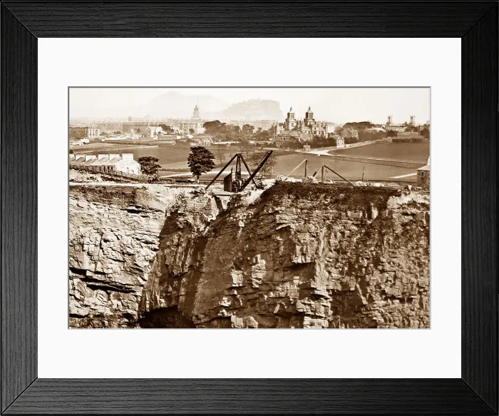 Framed Print : Edinburgh from Craigleith Quarry, Scotland Framed Print : Edinburgh from Craigleith Quarry, Scotland