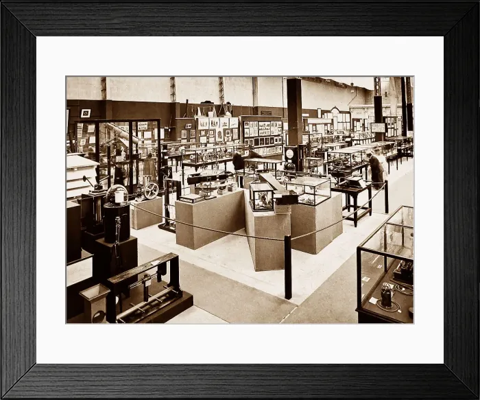 Framed Print : Exhibition Hall of Science, Franco British White