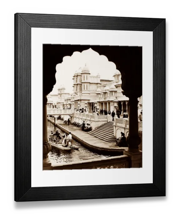 Framed Print : Swan boats, Franco British White City Exhibition Framed Print : Swan boats, Franco British White City Exhibition