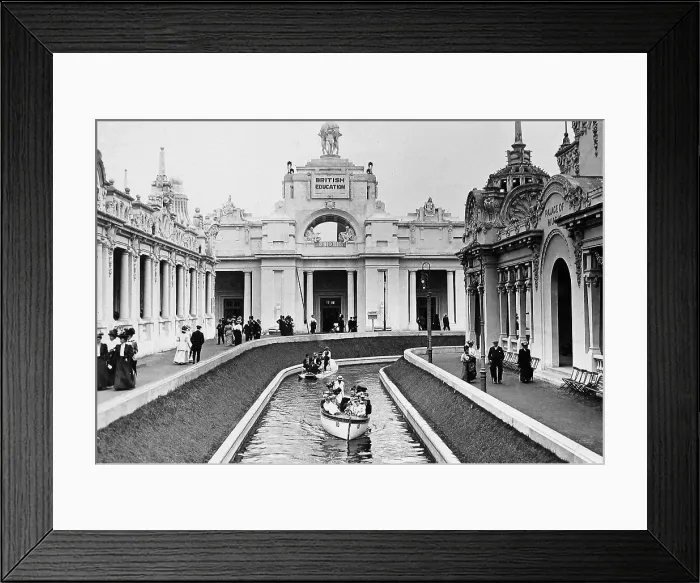 Framed Print : Hall of British Education, The Franco-British Framed Print : Hall of British Education, The Franco-British