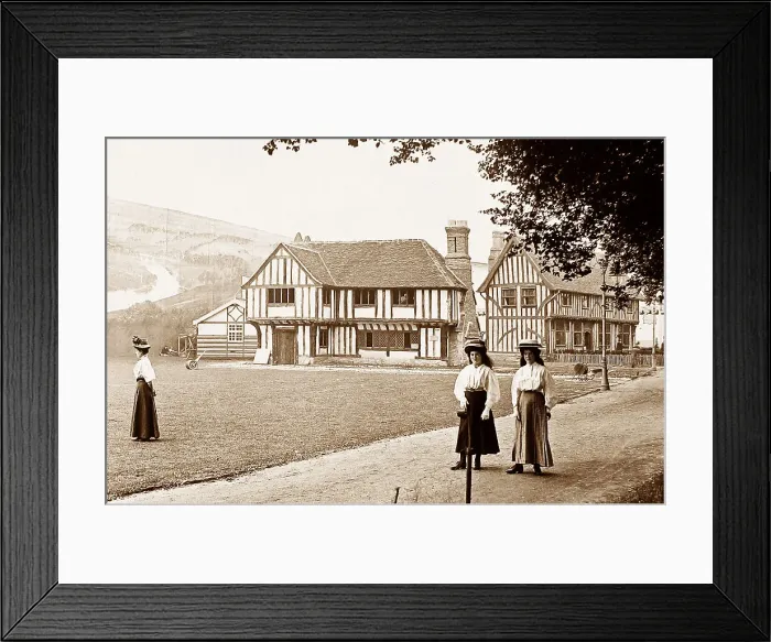 Framed Print : Tudor House, Franco British White City Exhibition Framed Print : Tudor House, Franco British White City Exhibition