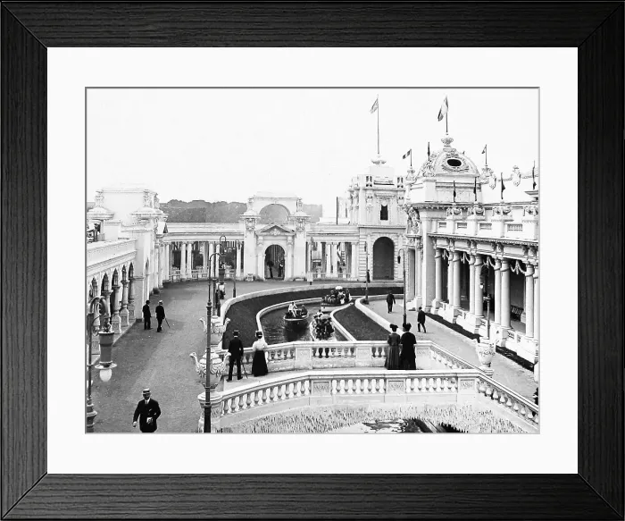 Framed Print : The Canal, The Franco-British Exhibition at White Framed Print : The Canal, The Franco-British Exhibition at White