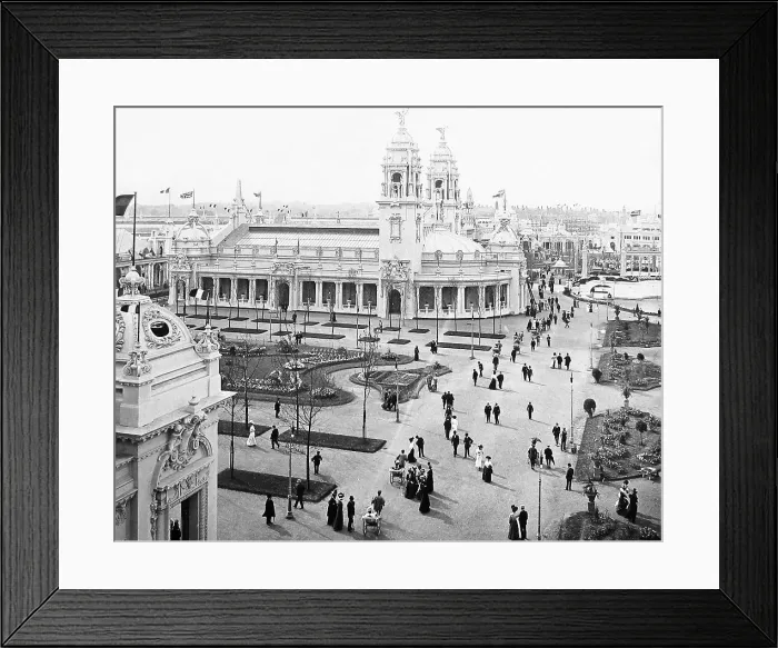 Framed Print : The British Palace of Applied Art, The Franco-British Framed Print : The British Palace of Applied Art, The Franco-British