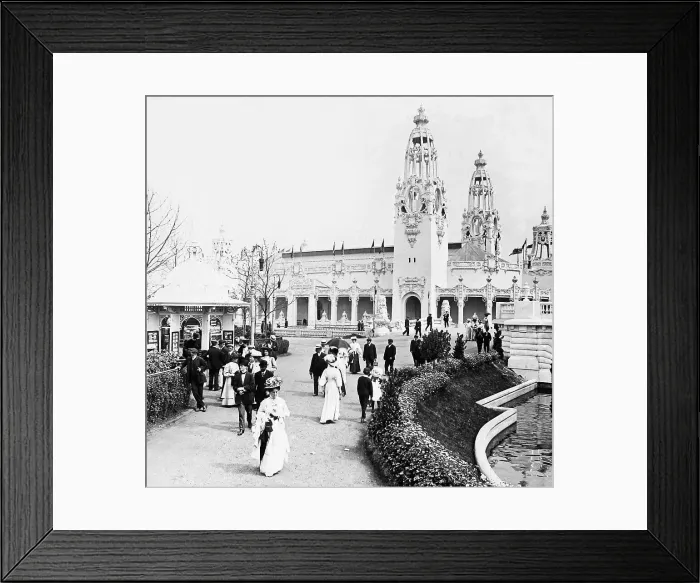 Framed Print : The Palace of Women's Work, The Franco-British Framed Print : The Palace of Women's Work, The Franco-British