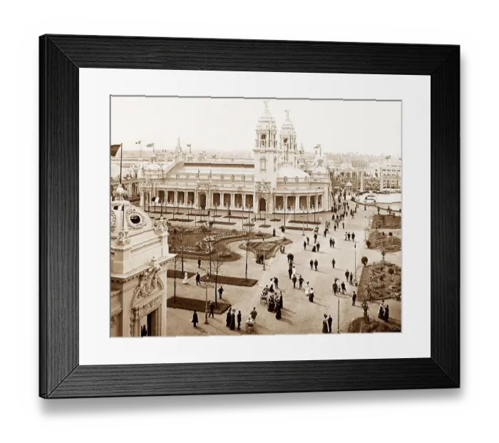 Framed Print : British Palace of Applied Art, Franco British Framed Print : British Palace of Applied Art, Franco British