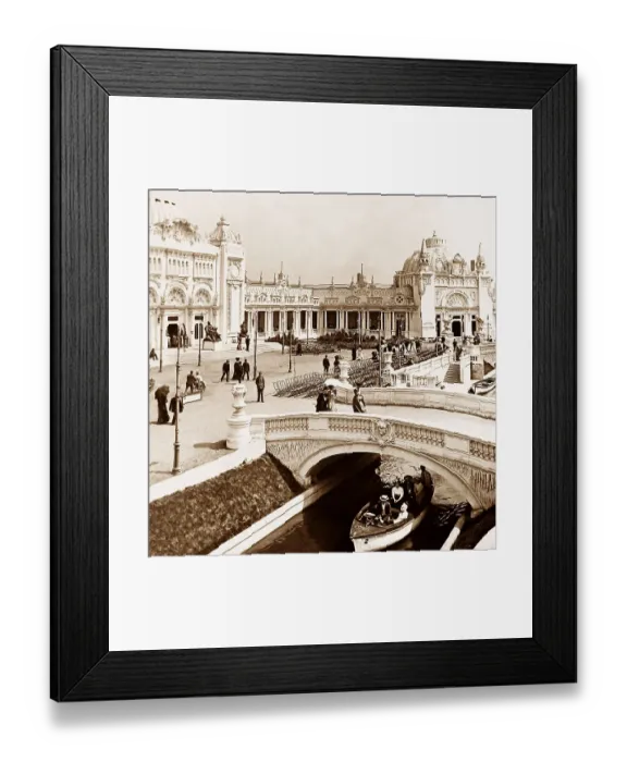 Framed Print : Fine Art Palace, Franco British White City Exhibition