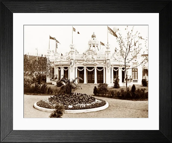 Framed Print : Royal Pavilion, Franco British White City Exhibition Framed Print : Royal Pavilion, Franco British White City Exhibition