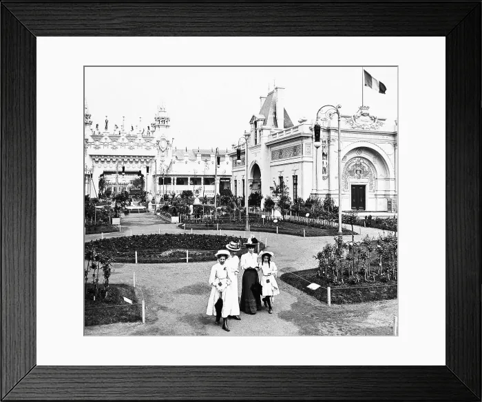 Framed Print : The Paris Municipal Pavilion, The Franco-British Framed Print : The Paris Municipal Pavilion, The Franco-British