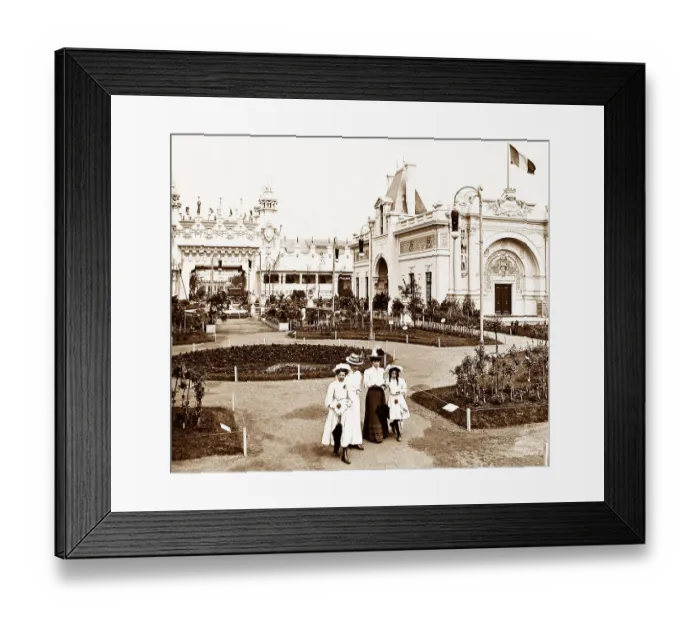 Framed Print : Paris Municipal Pavilion, Franco British White Framed Print : Paris Municipal Pavilion, Franco British White