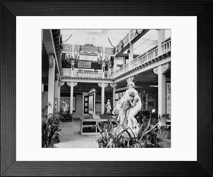 Framed Print : The Paris Municipal Pavilion, The Franco-British Framed Print : The Paris Municipal Pavilion, The Franco-British