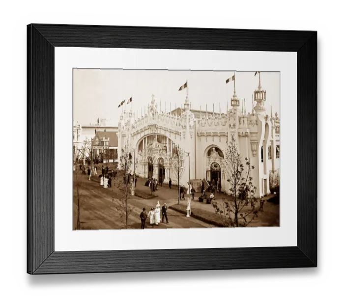 Framed Print : Machinery Hall, Franco British White City Exhibition Framed Print : Machinery Hall, Franco British White City Exhibition