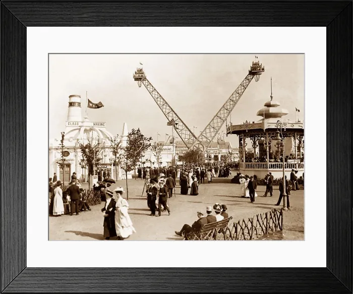 Framed Print : Flip flap, Franco British White City Exhibition Framed Print : Flip flap, Franco British White City Exhibition