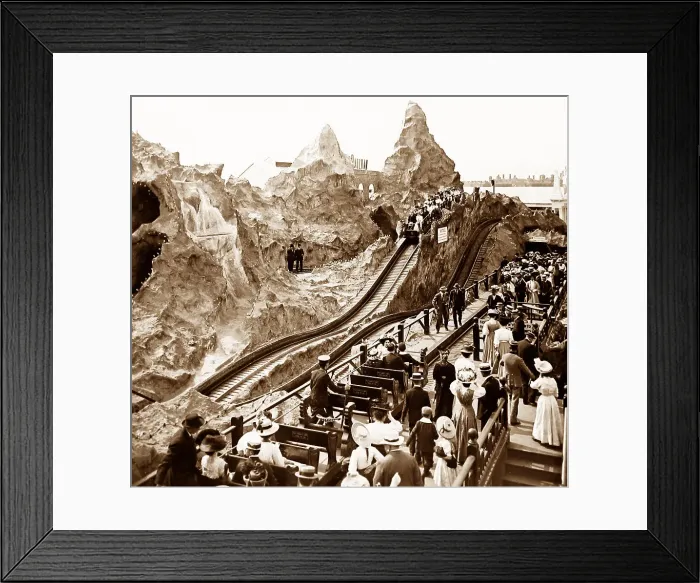Framed Print : Canadian Scenic Railway, Franco British White Framed Print : Canadian Scenic Railway, Franco British White