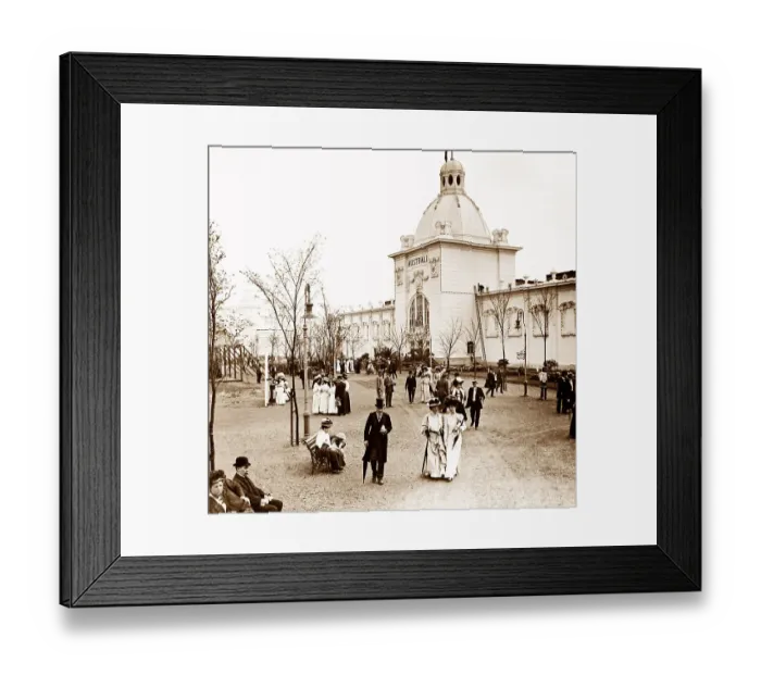 Framed Print : Australian Palace, Franco British White City Exhibition