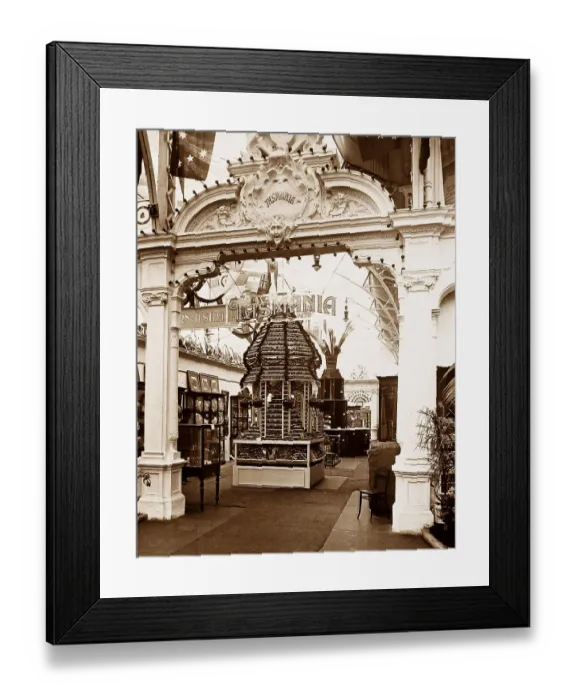 Framed Print : Tasmania Court, Franco British White City Exhibition Framed Print : Tasmania Court, Franco British White City Exhibition