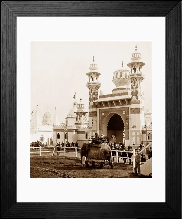 Framed Print : Elephant, Franco British White City Exhibition Framed Print : Elephant, Franco British White City Exhibition