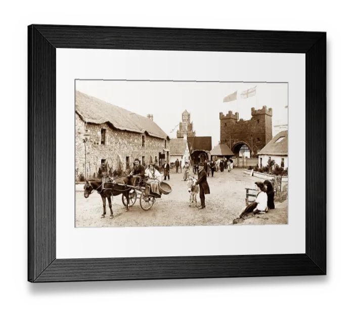 Framed Print : Irish village, Franco British White City Exhibition Framed Print : Irish village, Franco British White City Exhibition