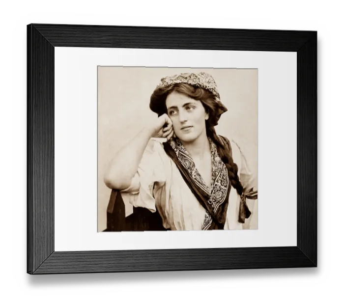 Framed Print : A daughter of Erin, Irish village, Franco British Framed Print : A daughter of Erin, Irish village, Franco British