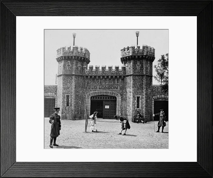 Framed Print : Entrance to Old London, The Franco-British Exhibition Framed Print : Entrance to Old London, The Franco-British Exhibition