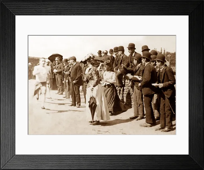 Framed Print : A road race, early 1900s Framed Print : A road race, early 1900s