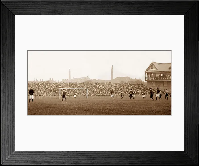 Framed Print : A football match, early 1900s Framed Print : A football match, early 1900s