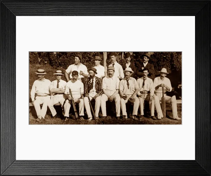 Framed Print : Village cricket team Framed Print : Village cricket team