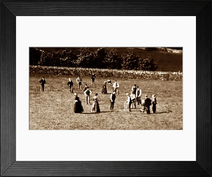 Framed Print : A village cricket match Framed Print : A village cricket match